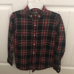 Janie and Jack Boys Plaid Dress Shirt